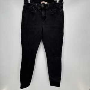 Signature by Levi Strauss Womens Mid Rise Skinny Jeans 30x30 Black Denim